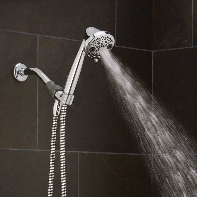 4' Shower Head and Cord Set Silver - Home Details