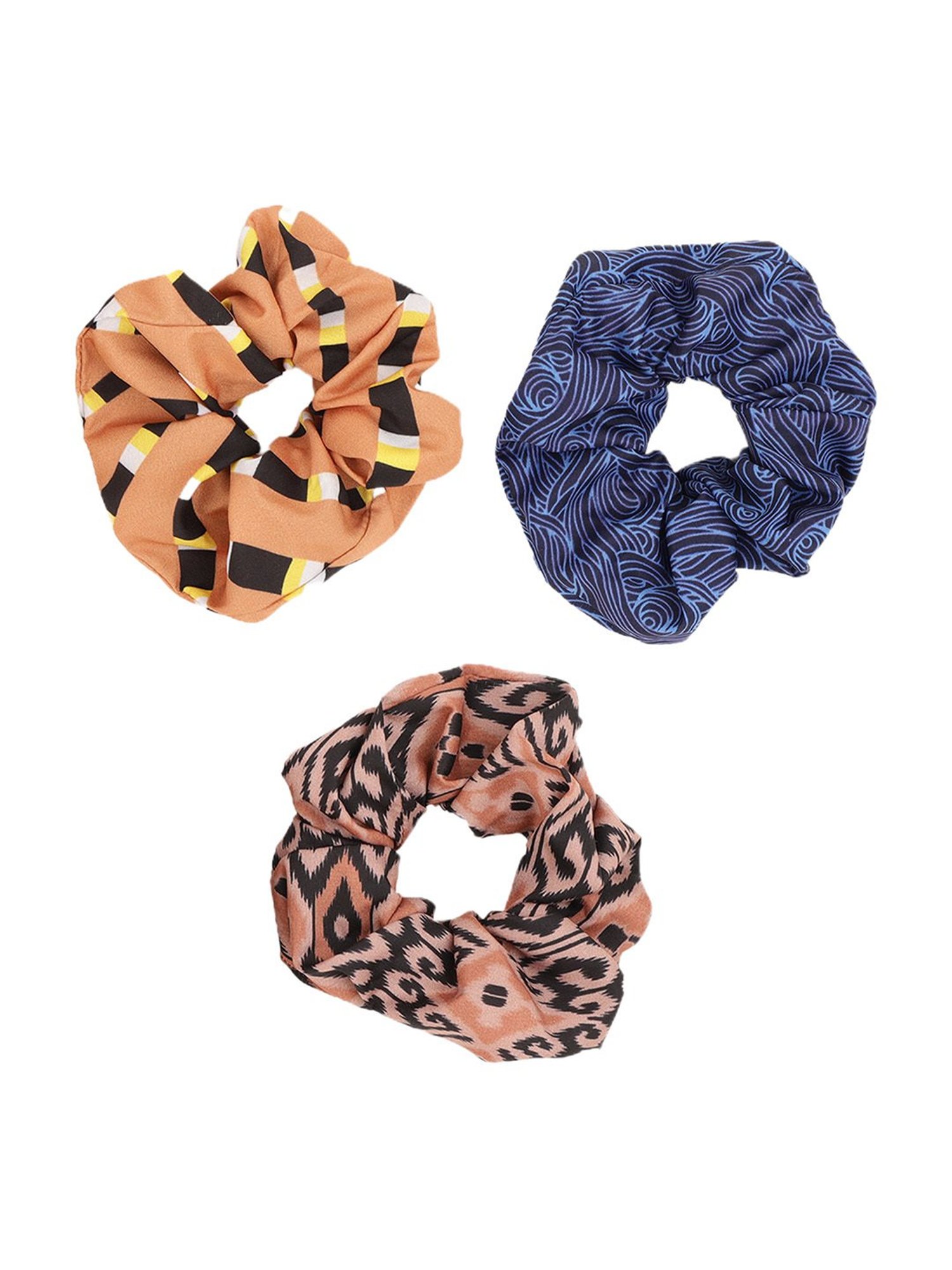 Aditi Wasan Off White Printed Head Bands Pack of 2