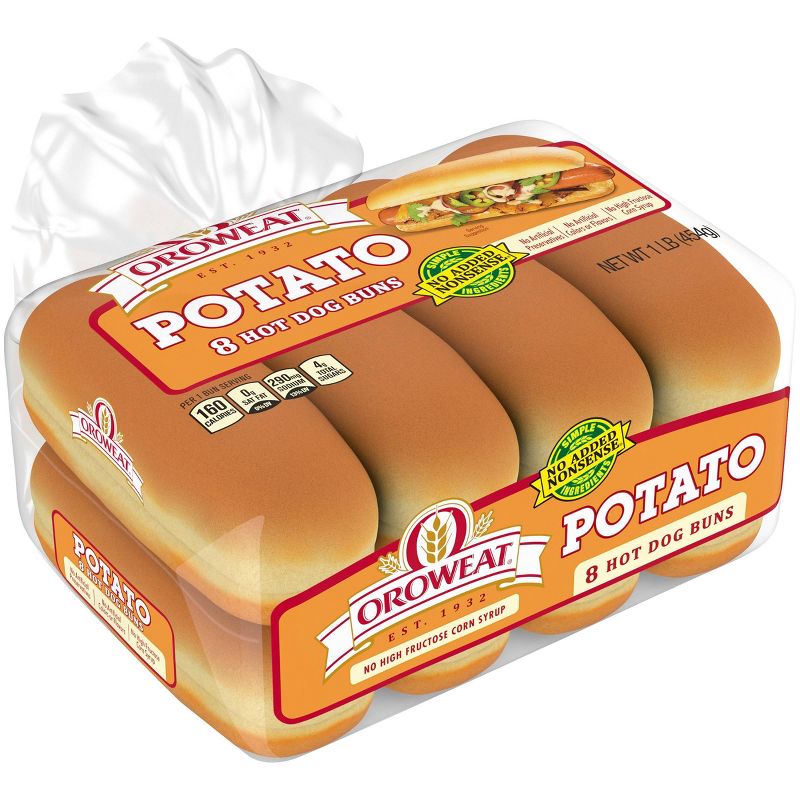 Oroweat Potato Hot Doh Buns - 15oz