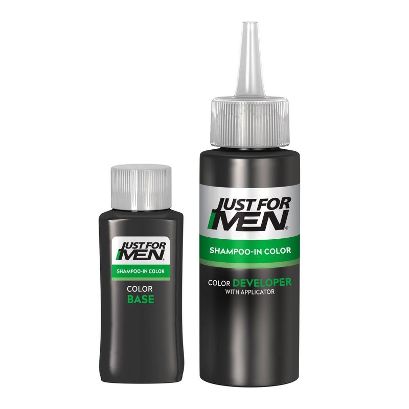 Just For Men Shampoo-In Color Gray Hair Coloring for Men - Jet Black - H-60