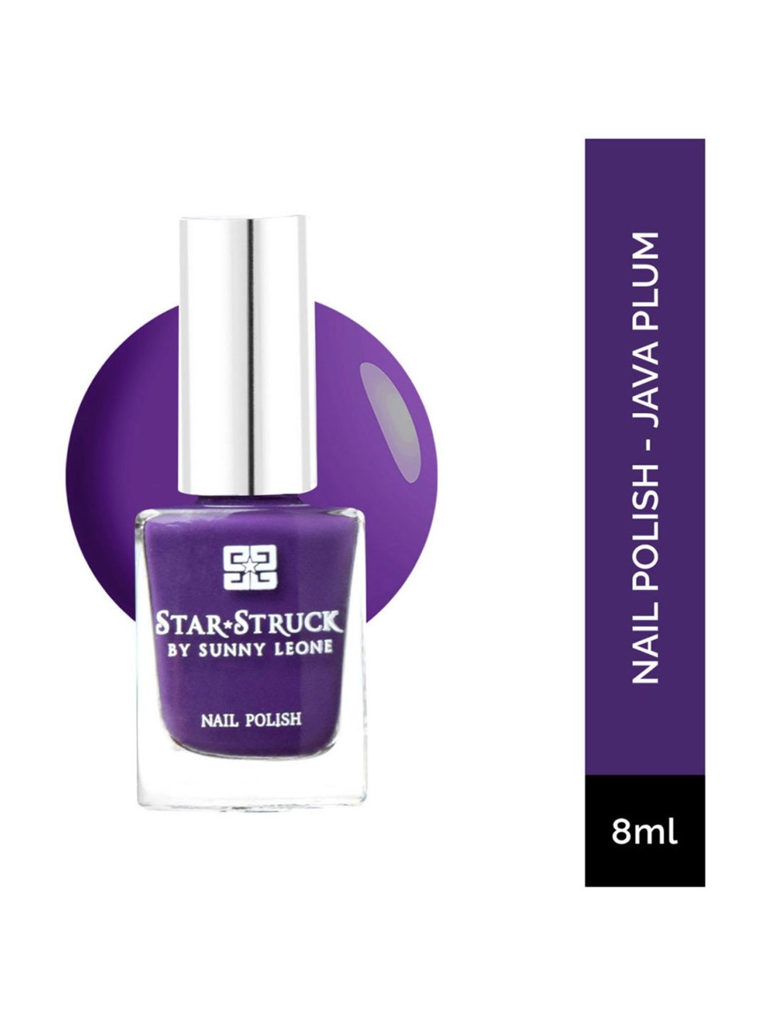 StarStruck By Sunny Leone Nail Polish Java Plum - 8 ml