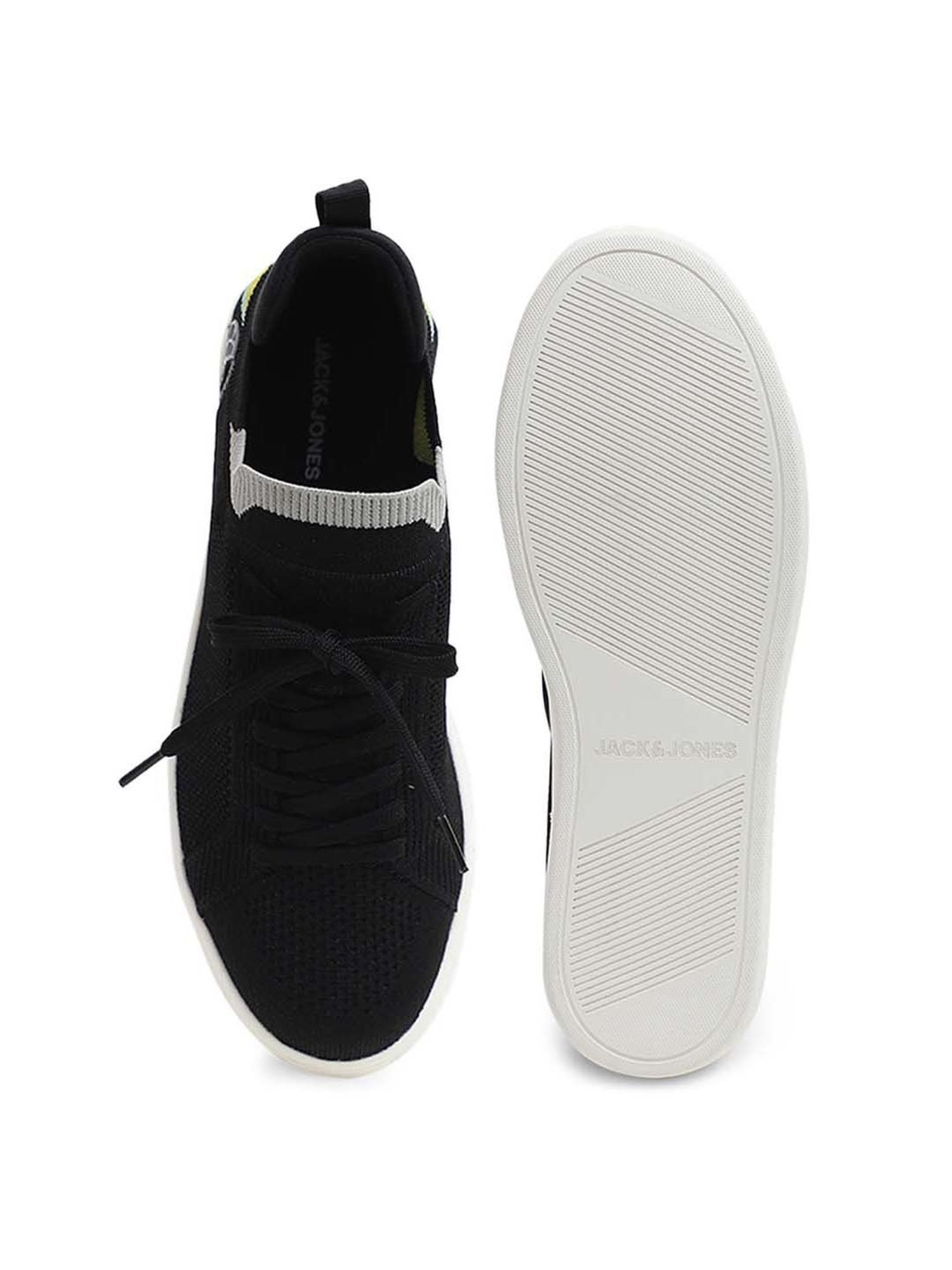 Jack & Jones Men's Jet Black Casual Sneakers