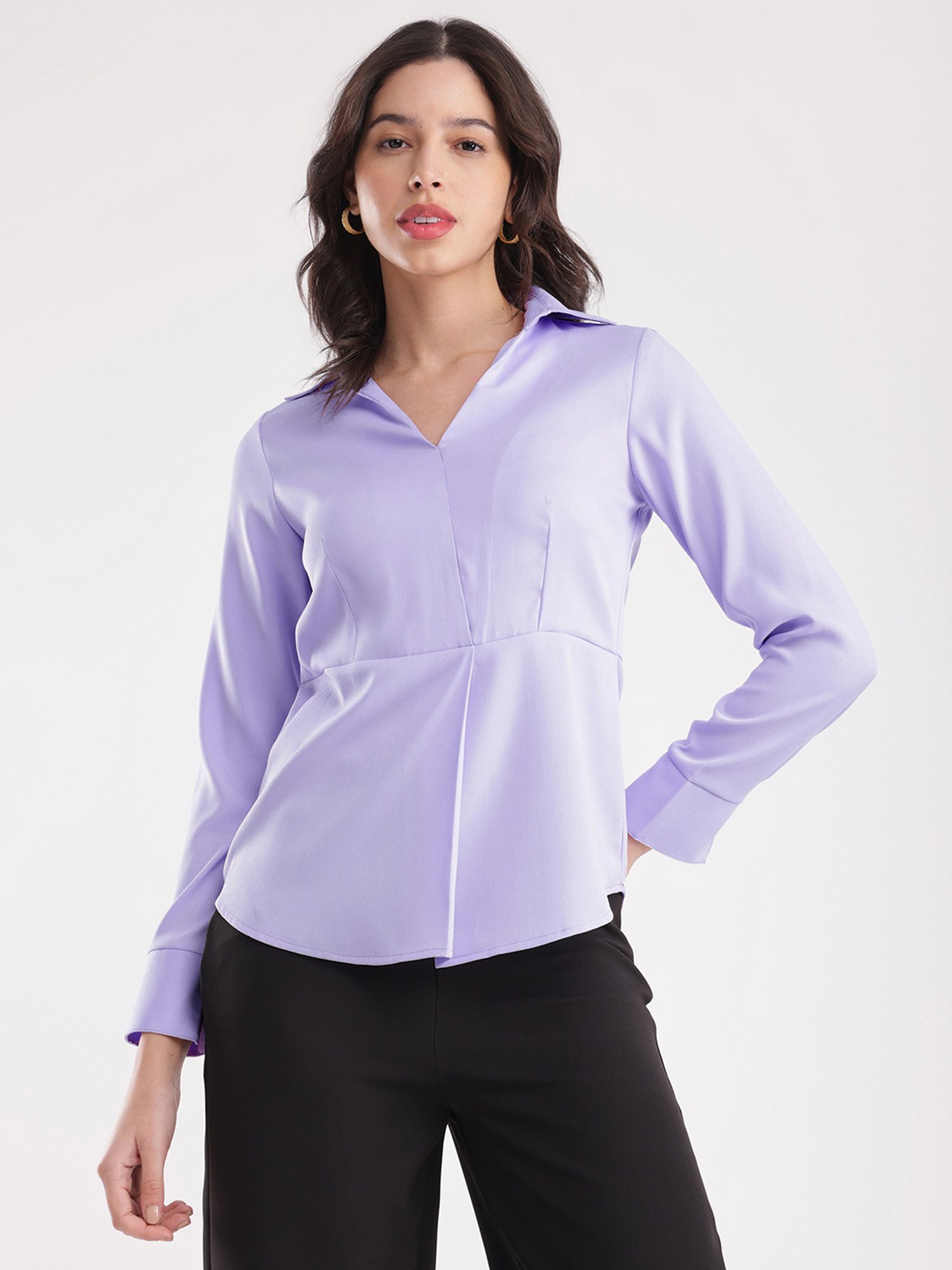 Fablestreet Lavender Relaxed Fit Top