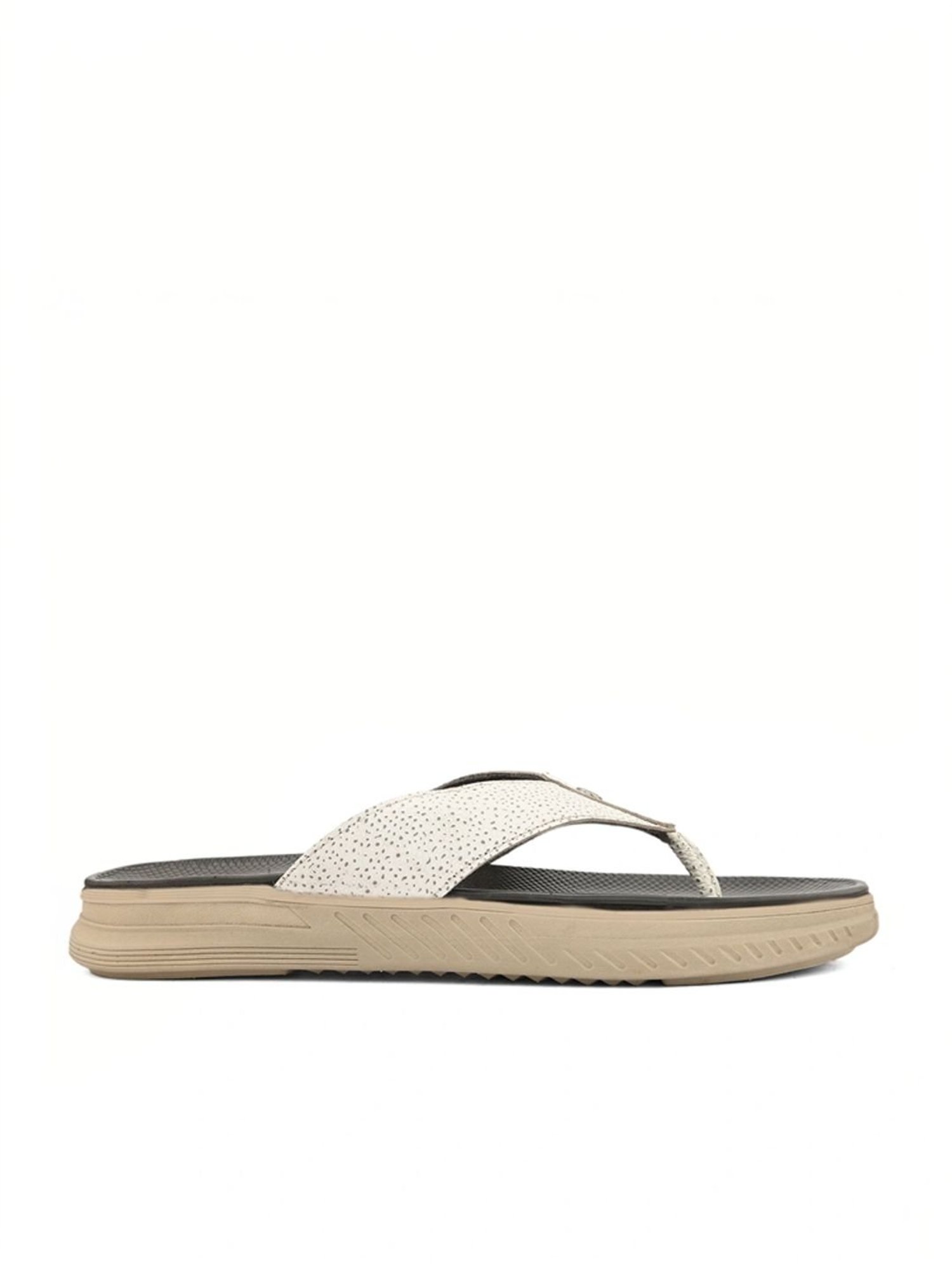 Alberto Torresi Men's White Thong Sandals