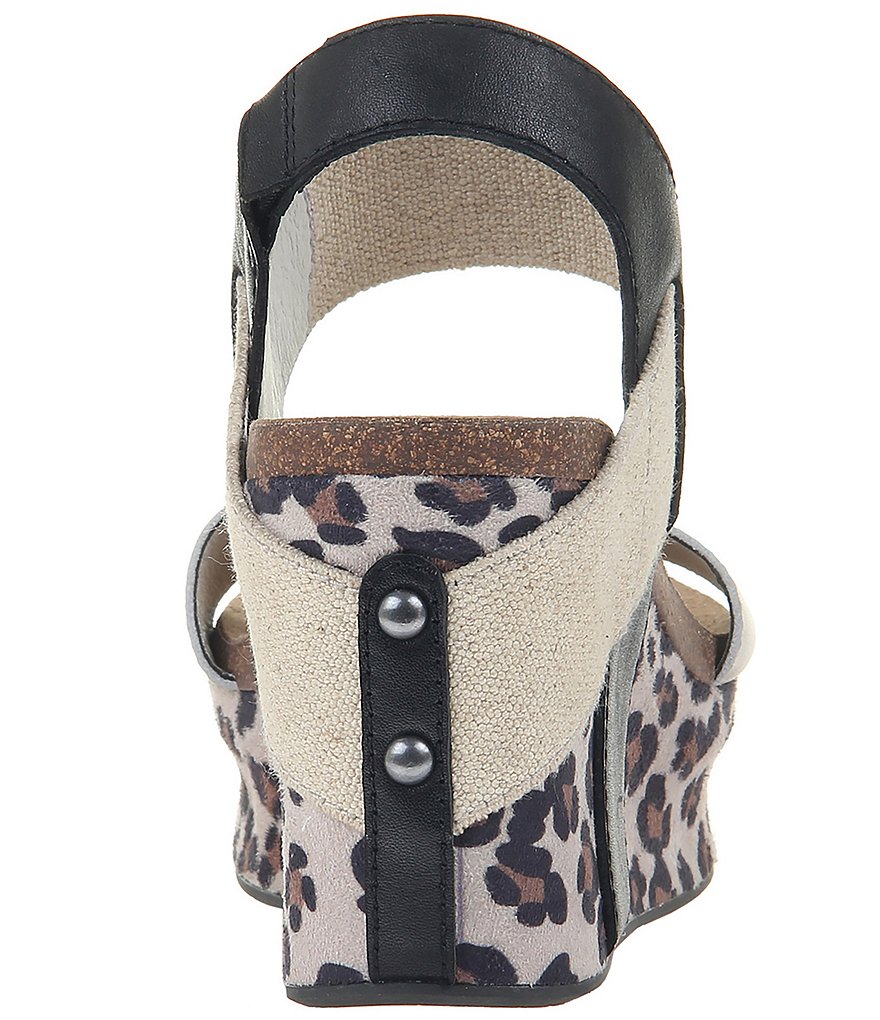 OTBT Bushnell Leopard Print Platform Wedges
