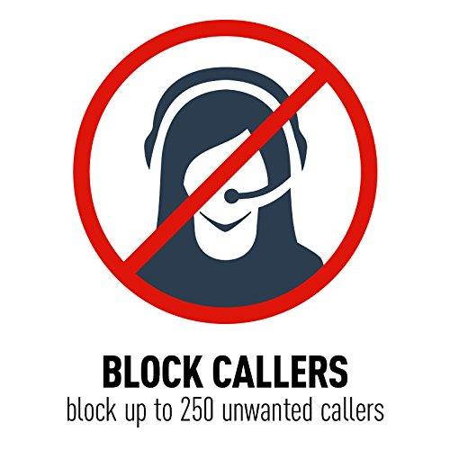 PANASONIC Corded / Cordless Phone System with Answering Machine and One Touch Call Blocking &ndash; 2 Handsets - KX-TGF352N (Champagne Gold)