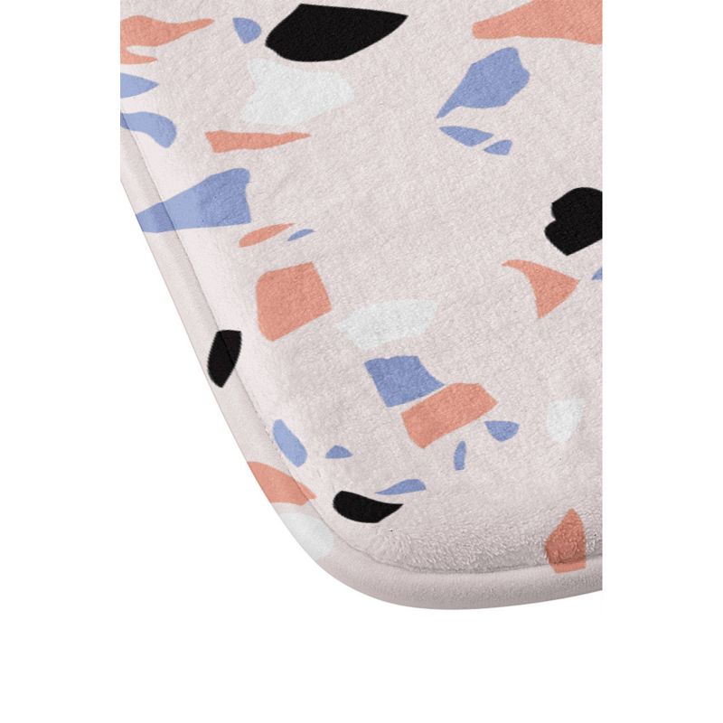 Emanuela Carratoni Sweet Terrazzo Texture Bath Mat Pink - Deny Designs