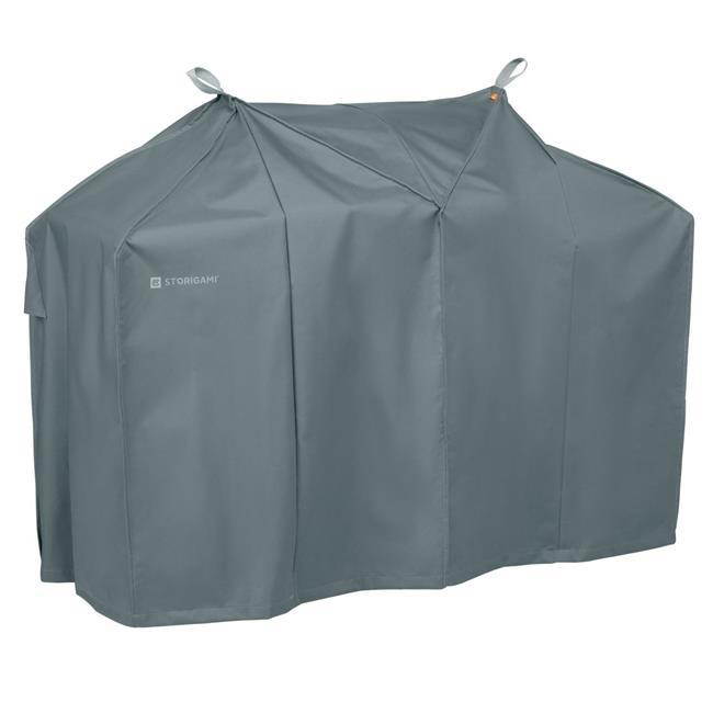 Classic Accessories 56-295-051001-EC Easy Fold BBQ Grill Cover, Monument Grey - Extra Large