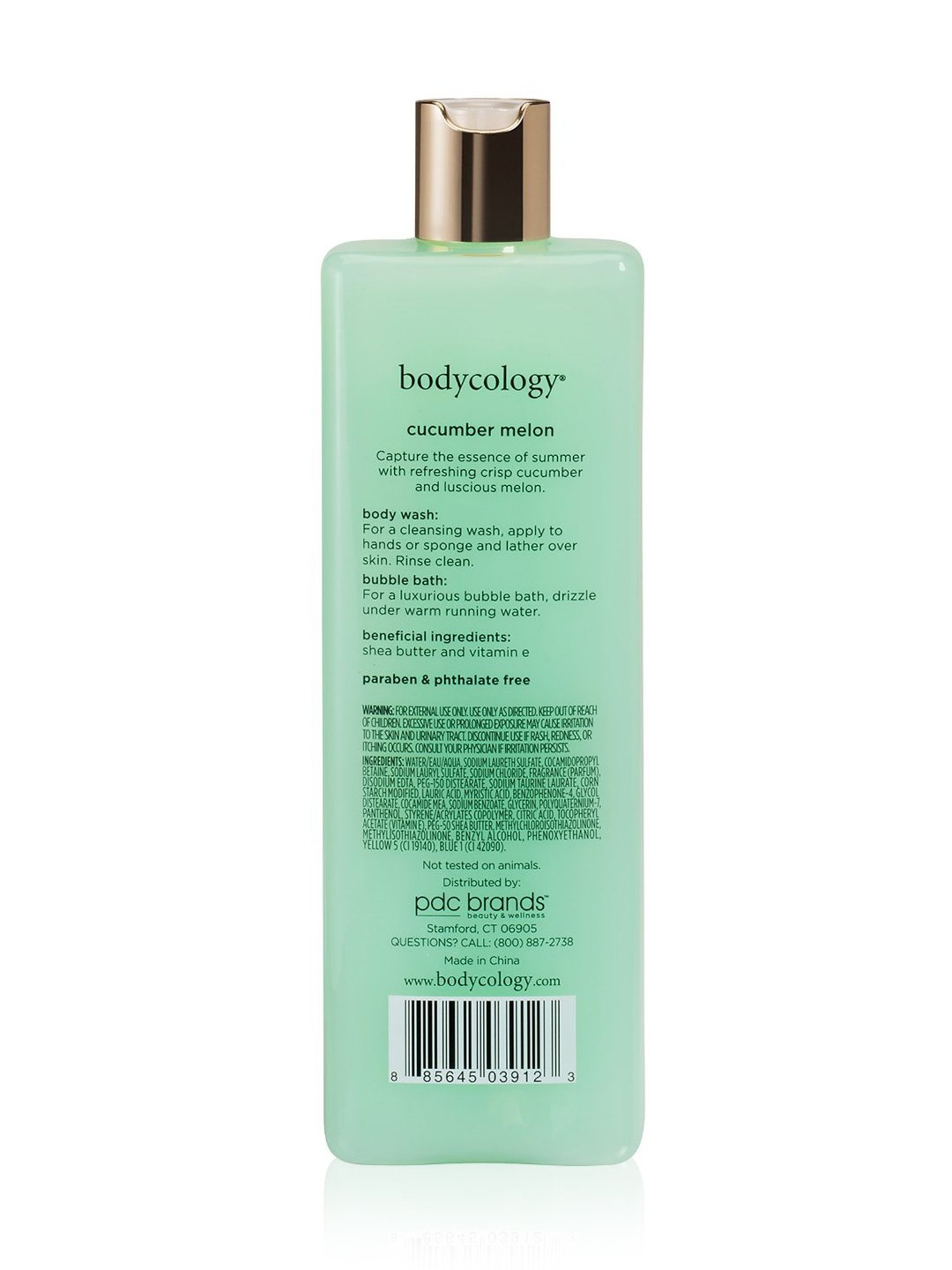 Bodycology Cucumber Melon 2 in 1 Body Wash & Bubble Bath - 473 ml