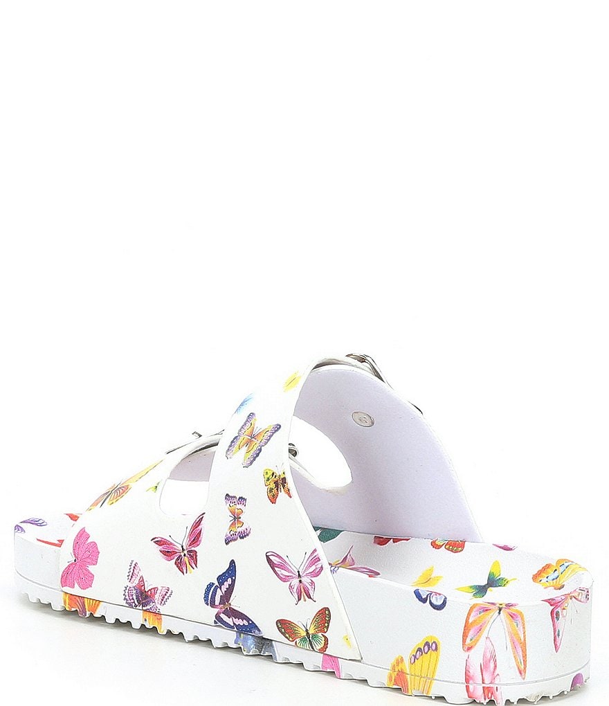 Steve Madden Girl's J-Thriled Butterfly Print Slide Sandals (Toddler)