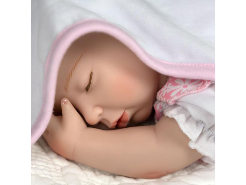 Paradise Galleries Reborn Baby Doll With Magnetic Mouth, Lullaby Llama, 18 inch Sleeping Baby in SoftTouch Vinyl, 7-Piece Doll Gift Set