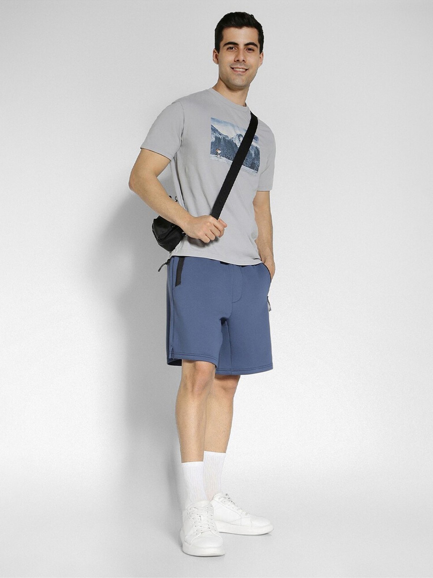 American Eagle Blue Regular Fit Shorts