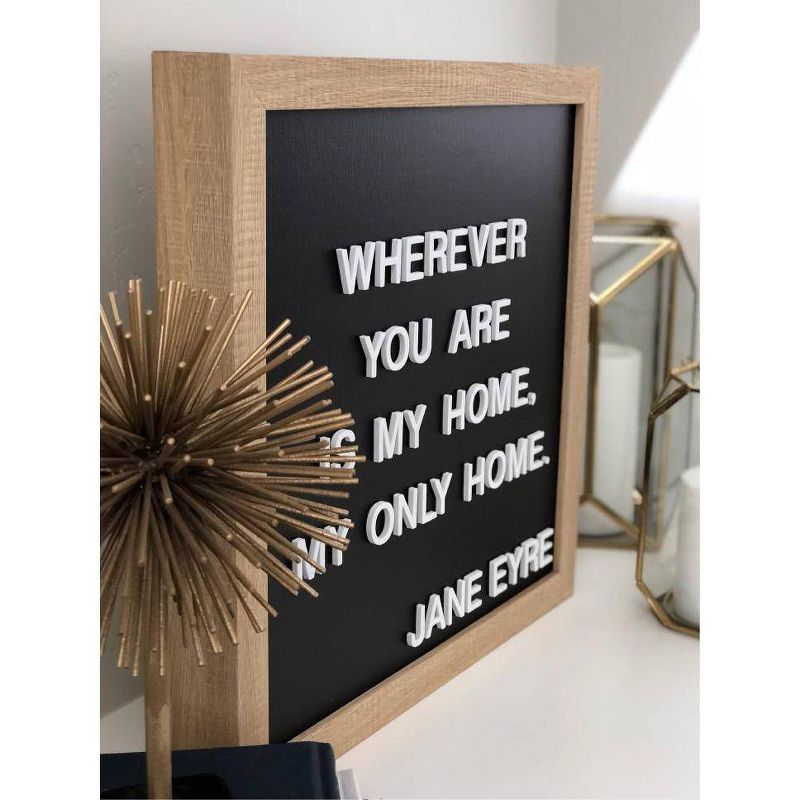 16" x 16" Letterlove Magnet Board Wall Art White - Petal Lane