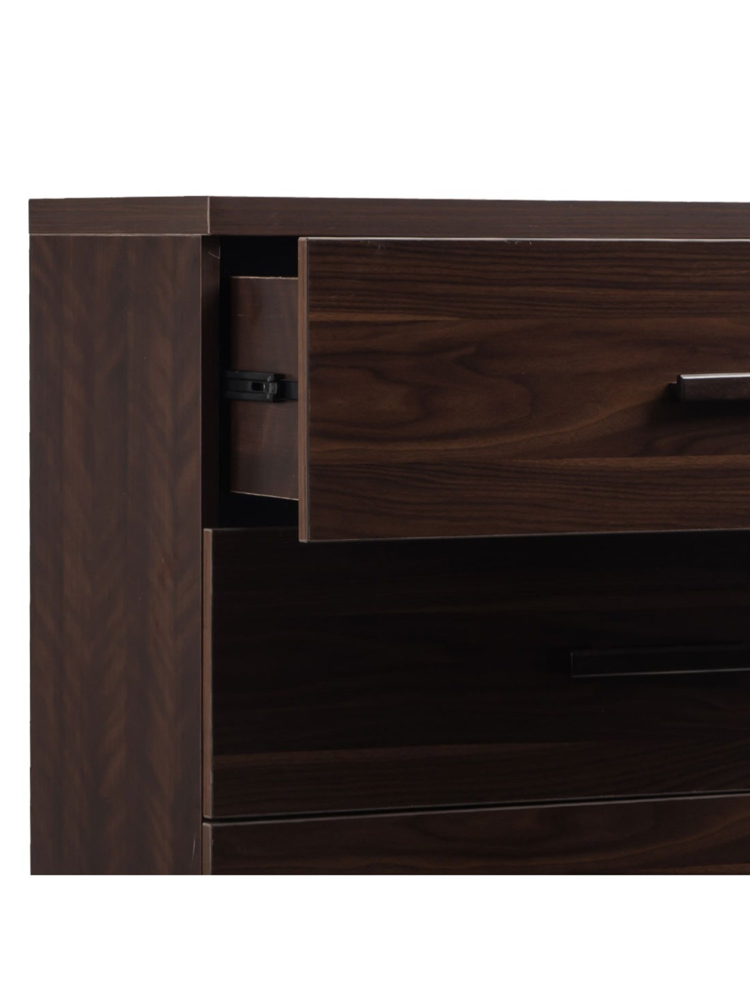 Durian Nina Dark Cherry Engineered Wood Chest of Drawers in Red Finish