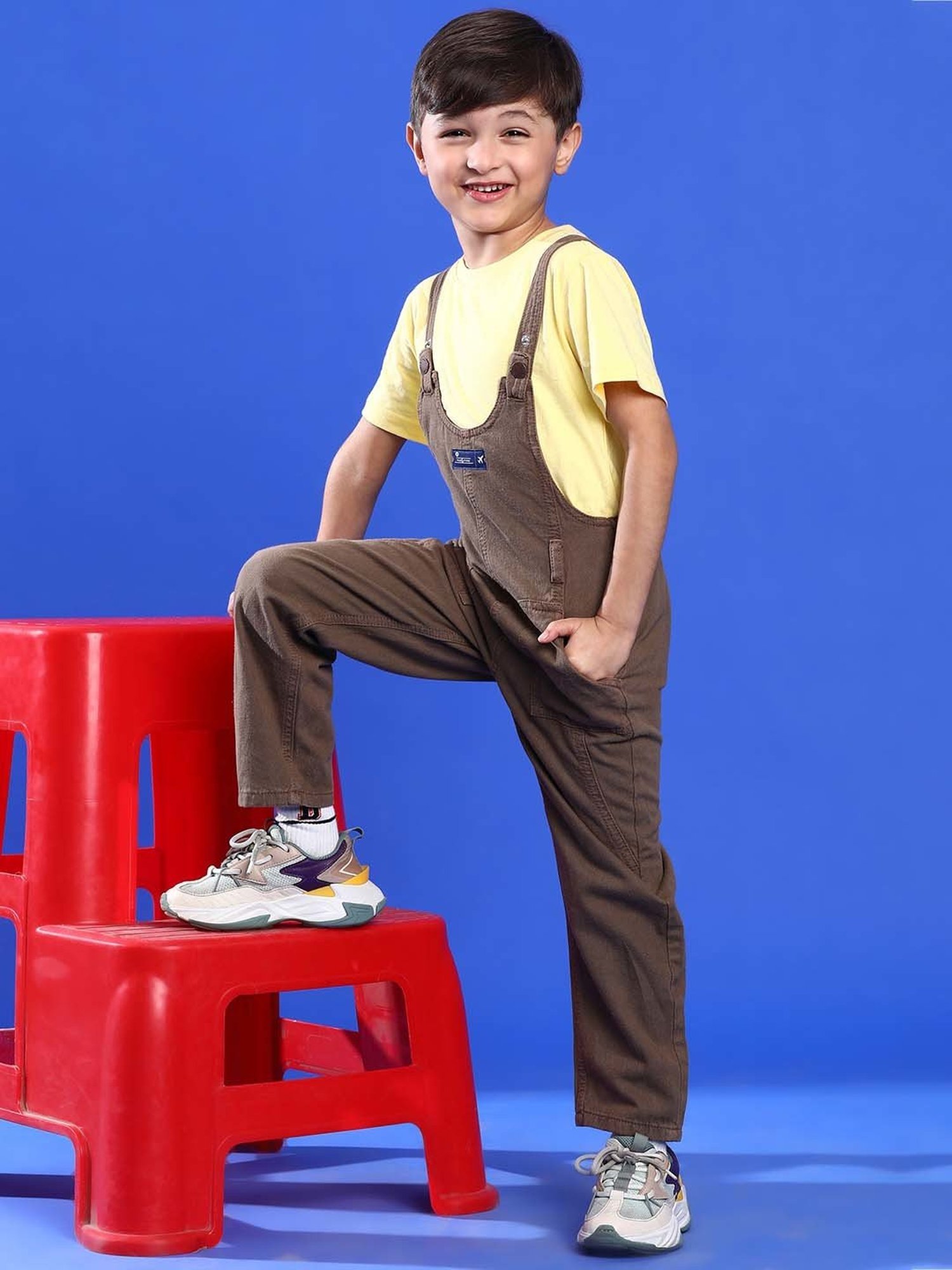 Juniors by Lifestyle Kids Mid Blue Cotton Casual Coordinate Set