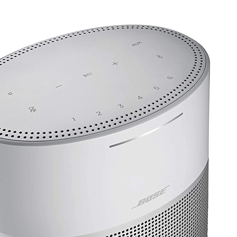 Home Speaker 300: Bluetooth Smart Speaker with  Alexa Built-in, Silver