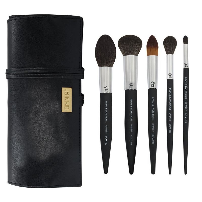 OMNIA Brush Artist, Mathias Alan, 6pc Makeup Brush Set with Wrap