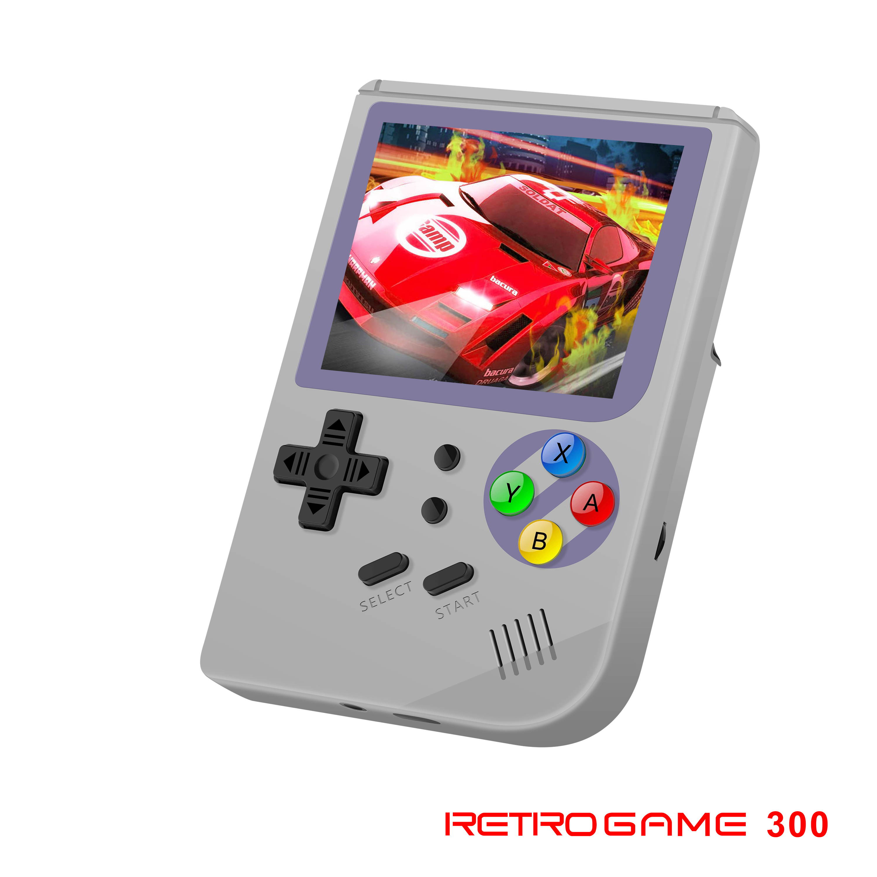 Open source handheld RG300 new Tony system GBA arcade nostalgic handheld game console 64G memory