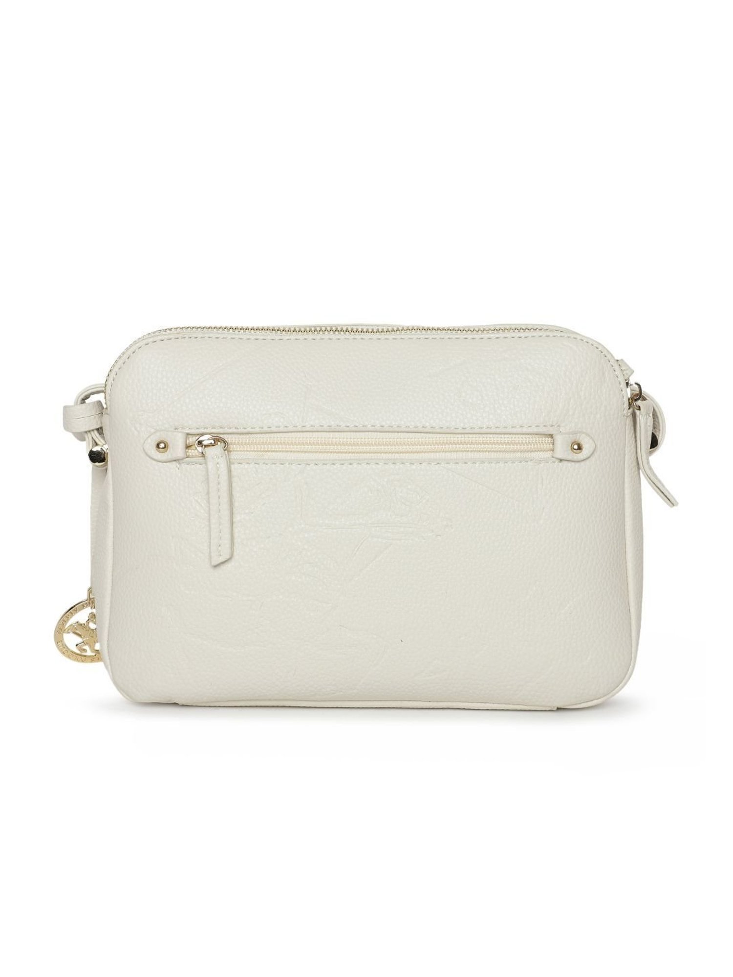 Beverly Hills Polo Club Beige Textured Medium Cross Body Bag