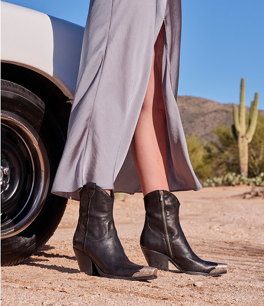 bionica Denali 2 Collection Derinda Waterproof Leather Block Heel Lug Sole Combat Booties