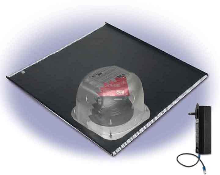 One Source, 6" Integratable Amplified In Ceiling Speakers on a 2X2 Full Grill (One Speaker Package)