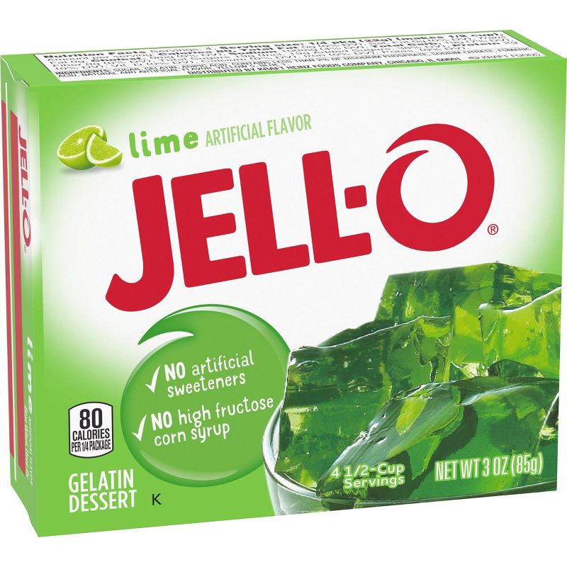 JELL-O Lime Gelatin - 3oz