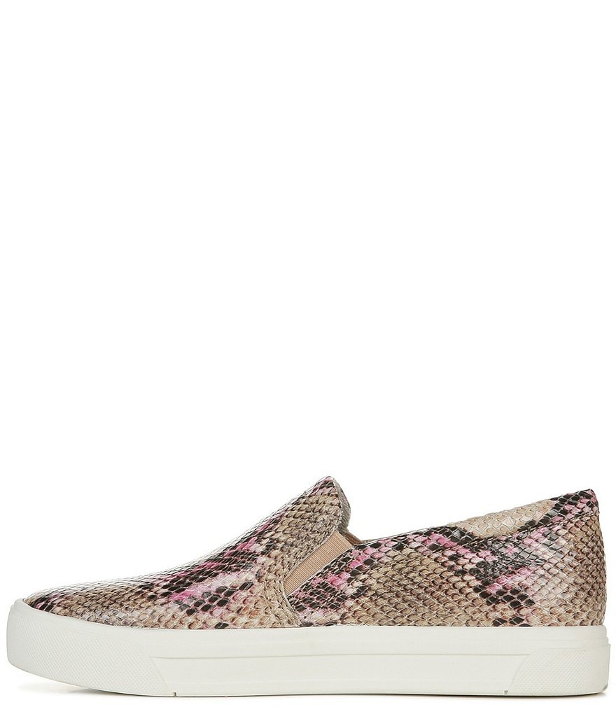 Naturalizer Aileen Snake Print Leather Slip-On Sneakers
