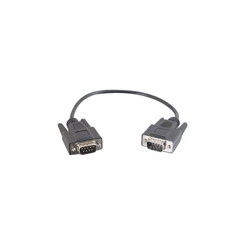 25220 DB9 MM Serial RS232 Cable Black 3 Feet 091 Meters
