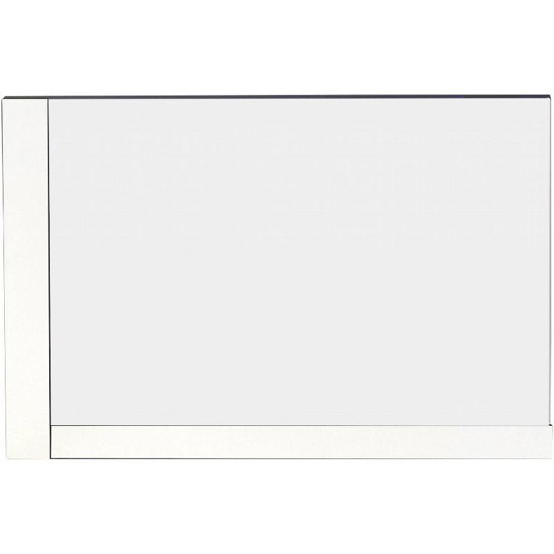 35.5" D3 Modern Plywood Veneer Mirror White - American Imaginations