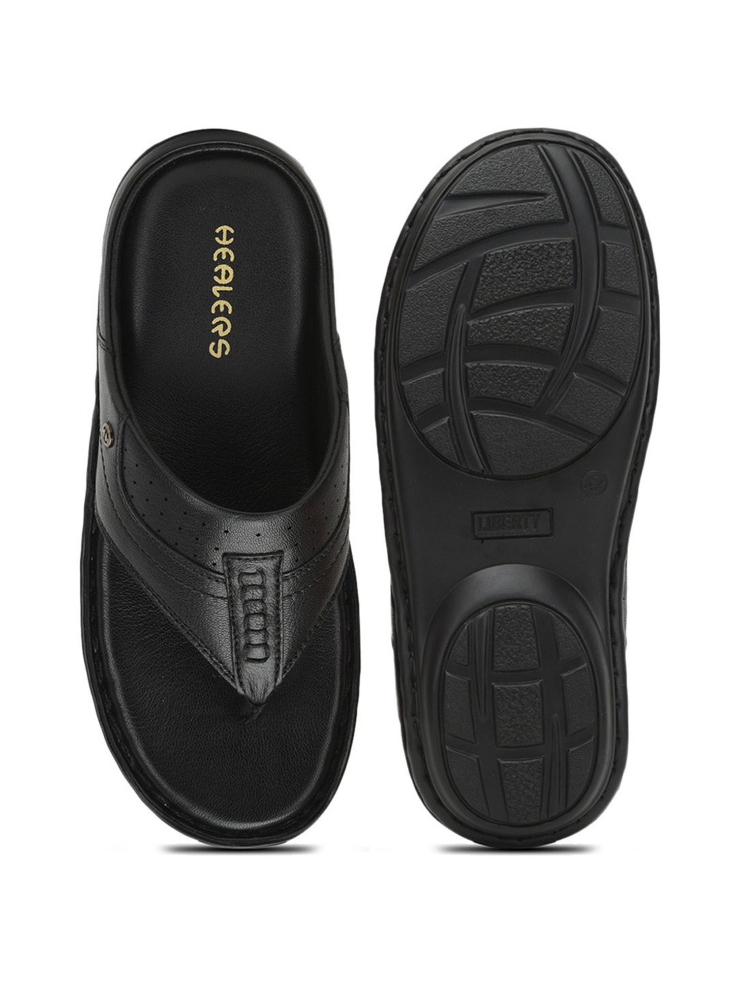 Healers By Liberty Men's Black Thong Sandals