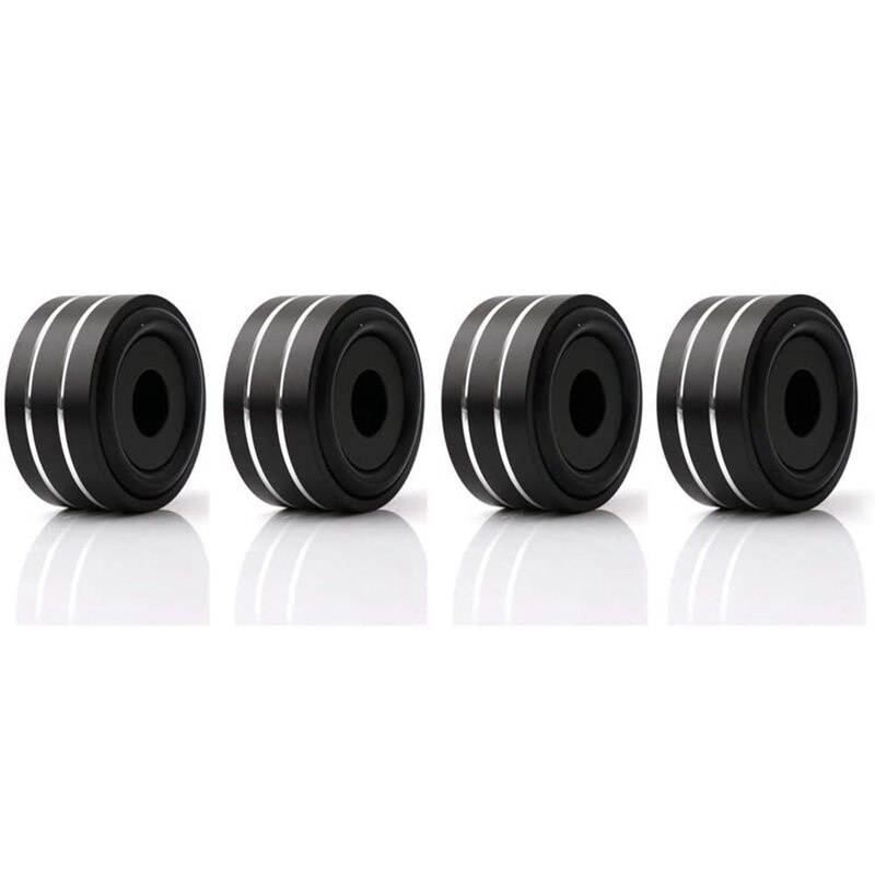 4Pcs 40X20Mm Aluminum HiFi AMP Speaker Isolation Stand Turntable DAC Feet Pad