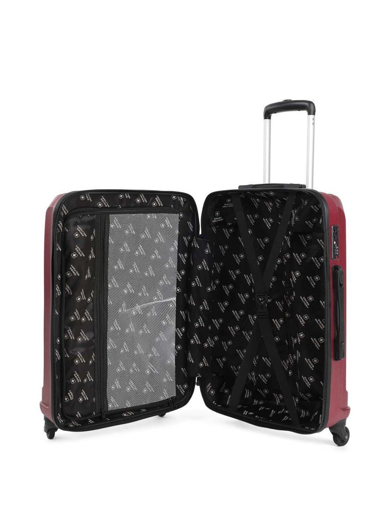 Skybags Salsa Red Solid Hard Medium Trolley Bag - 46 cm