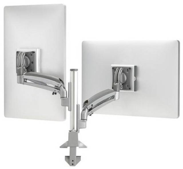 K1 Clmn MNT Dual Display 1l Arm, Silver