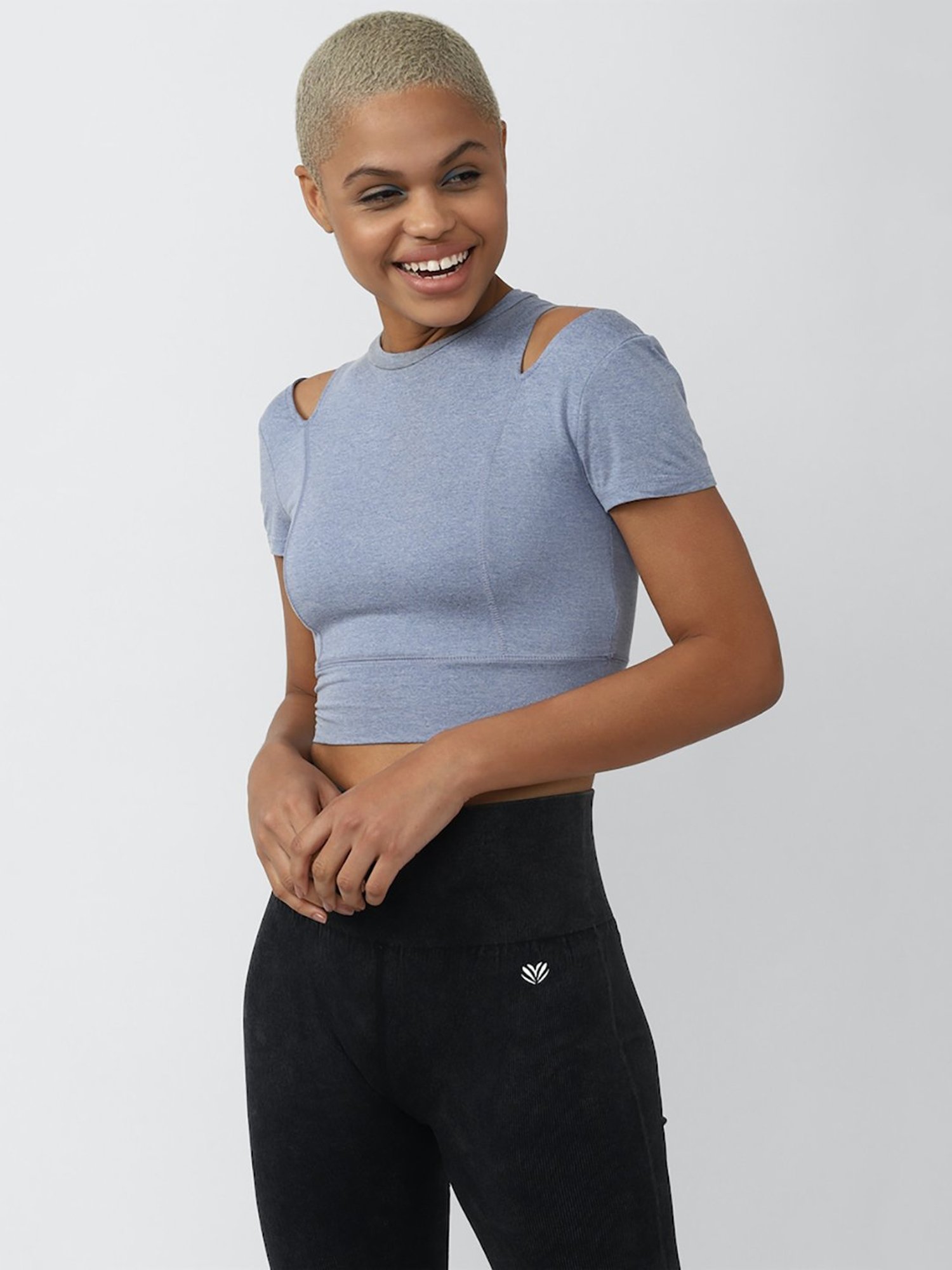 Forever 21 Blue Crop Top