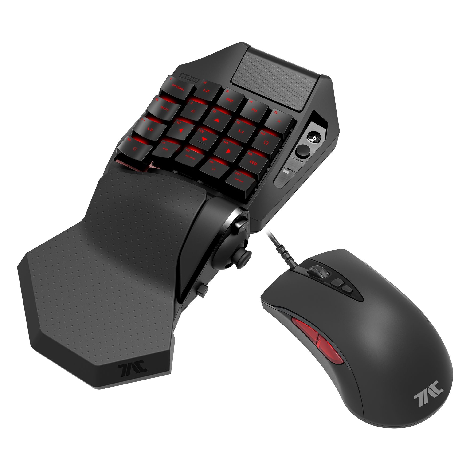 HORI PlayStation 4 TAC Pro Type M2 Programmable KeyPad and Mouse Controller for FPS Games - Black PS4-119U