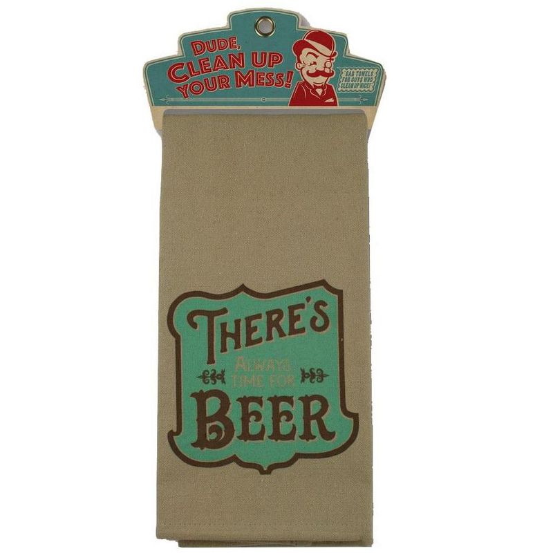 Trixie and Milo Time for Beer Bar Towel