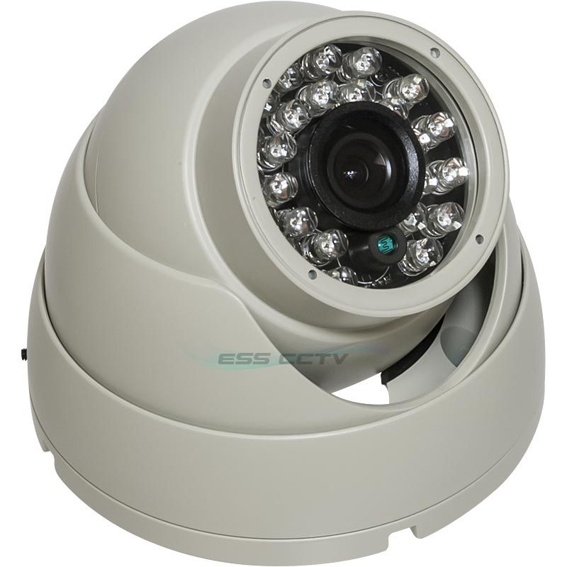 XIB-2022-W HD-SDI 1080p EYEBALL Infrared Dome Camera, 1080p 2 MP, 4.3mm, 25 IR LED, ICR, White