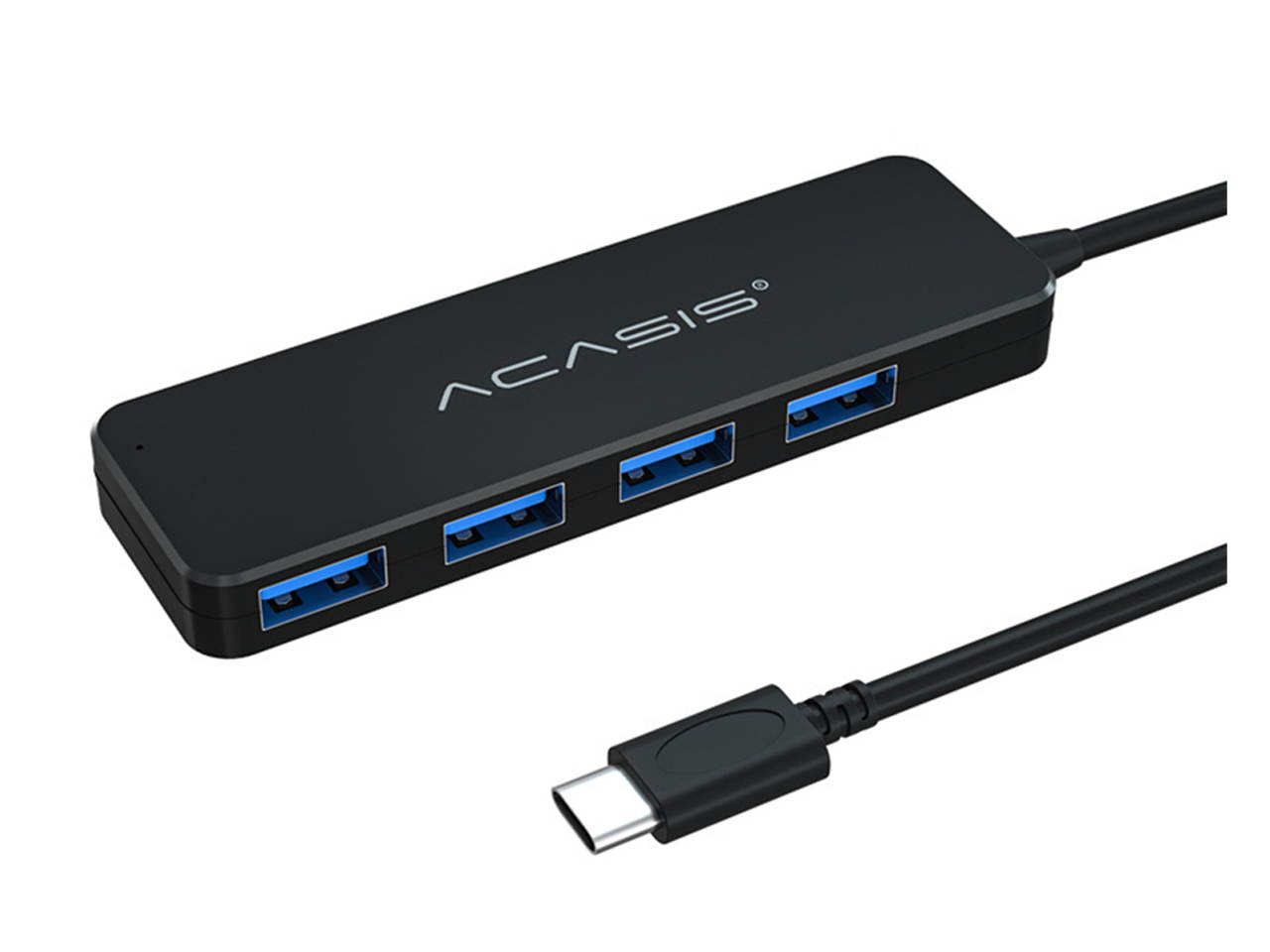 4 Port USB Hub,Type C USB 3.0 Hub,Premium Ultra Slim Laptop USB Spliter Plug and Play Hot Swapping Support, Compatible with Macbook,thinkpad,Windows Desktop PC and other Laptop Computer