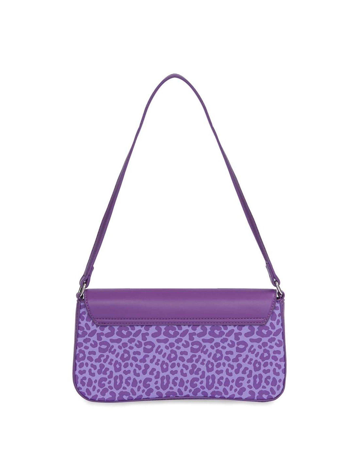 United Colors of Benetton Valeri Violet Printed Shoulder Handbag