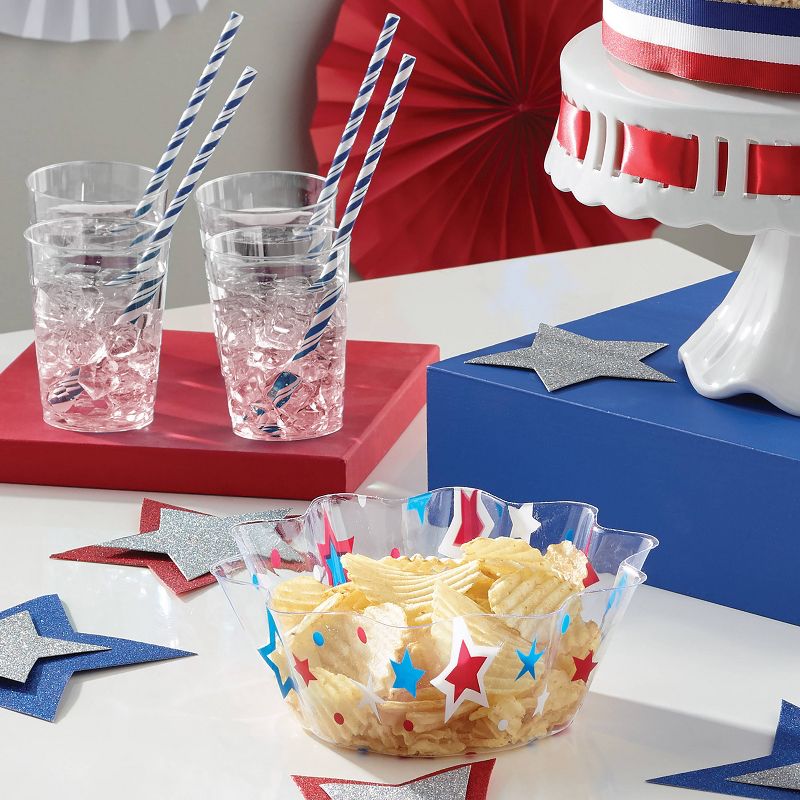 Patriotic Stars Fluted Bowl