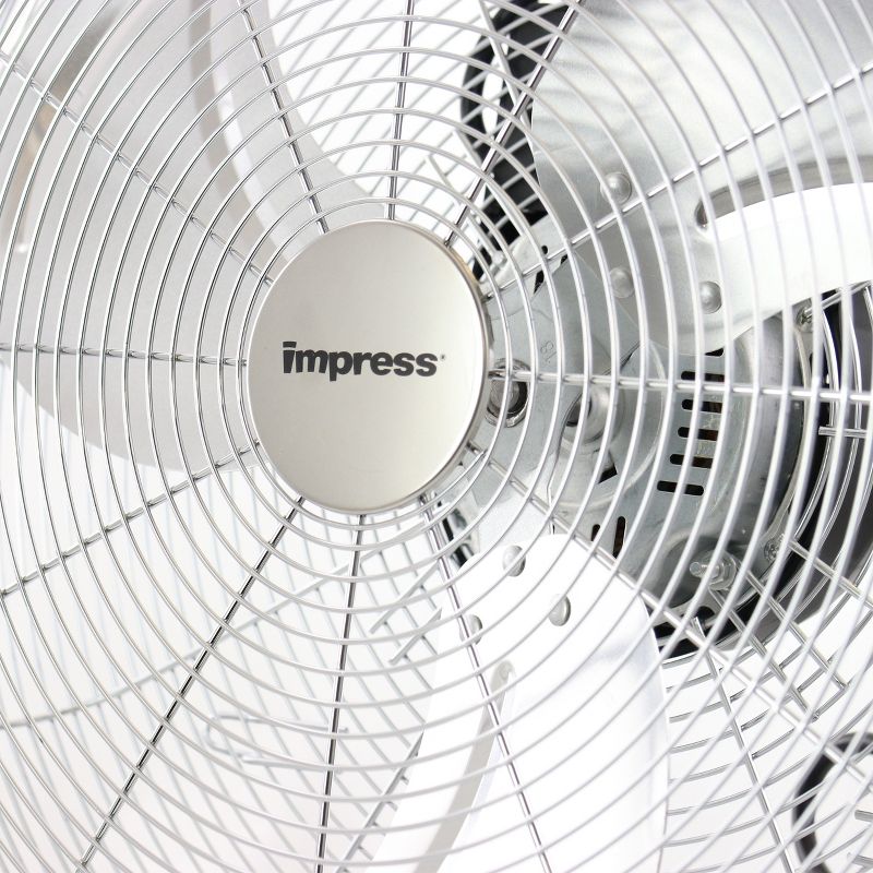 Impress High Velocity Chrome Fan in Silver