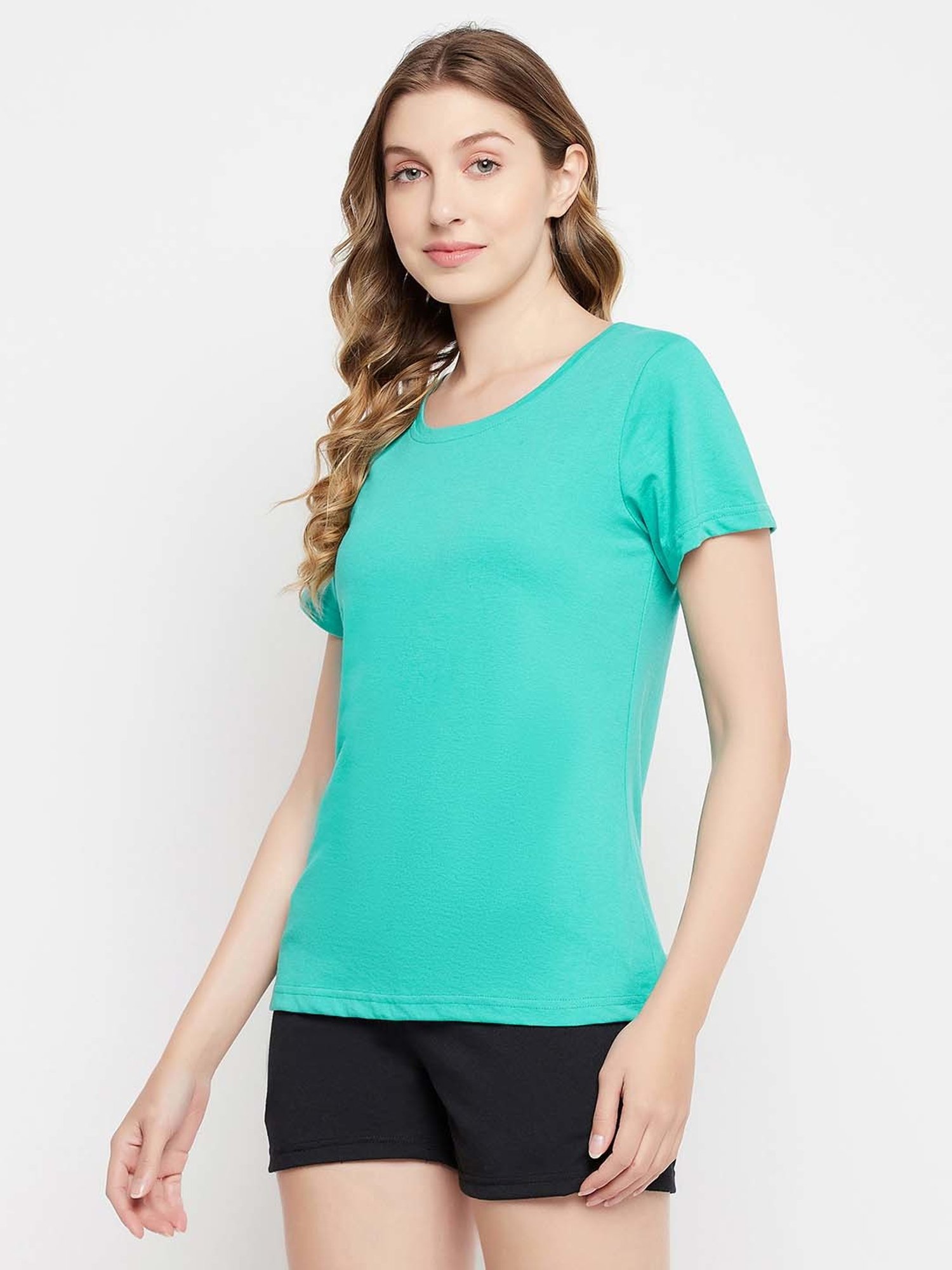 Clovia Green T-Shirt