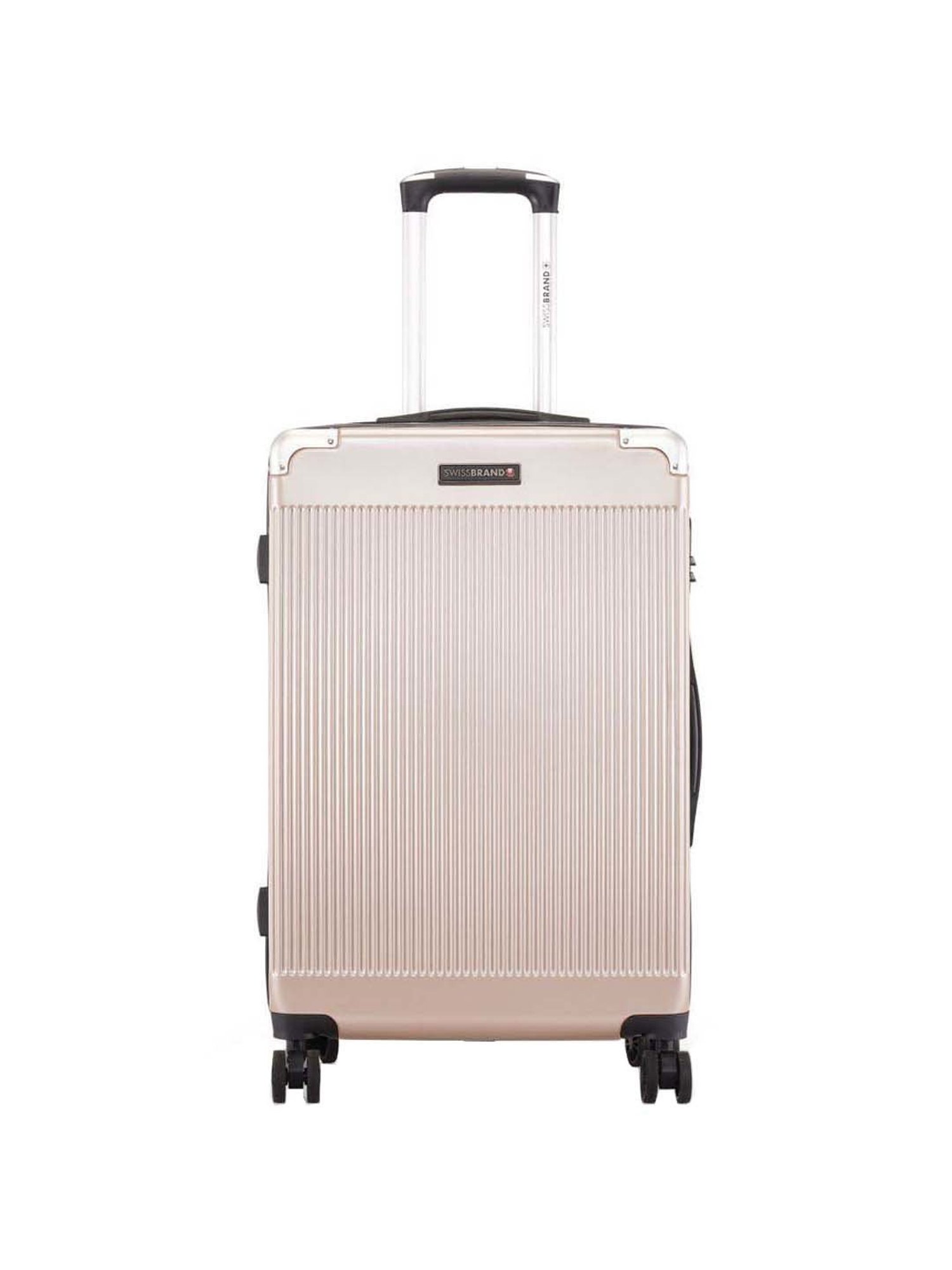 Swiss Brand Geneve Golden Medium Hard Trolley Bag - 25 cm