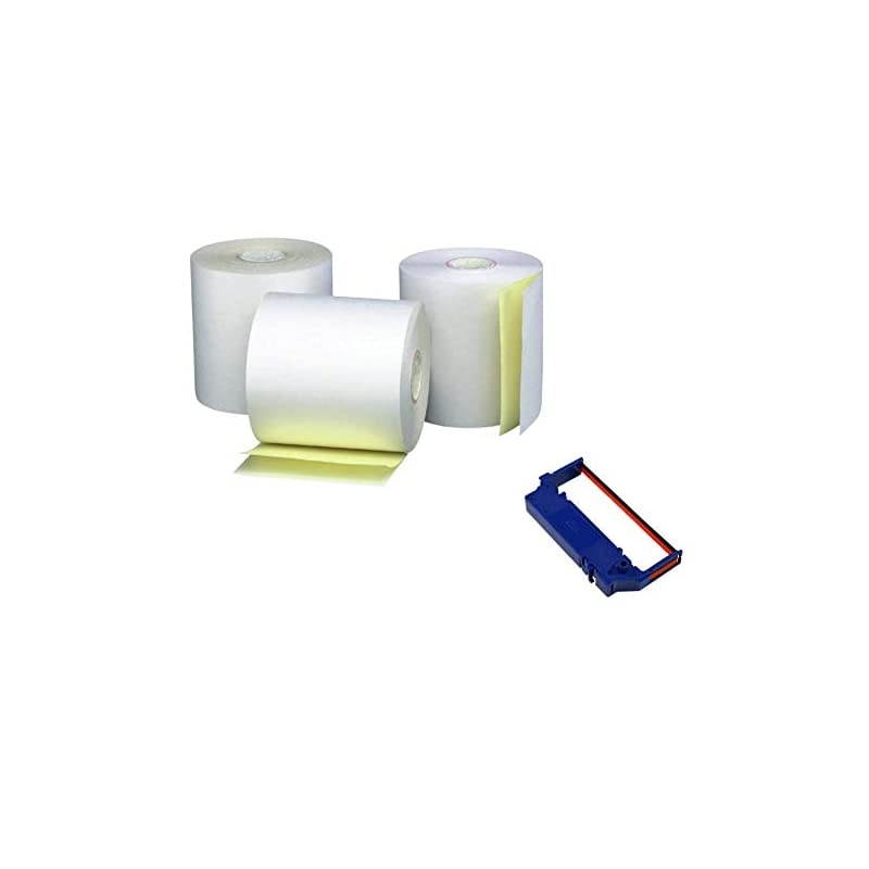 for Clover POS (Kitchen Printer 2-Ply - 18 Rolls & 1 Ribbon)