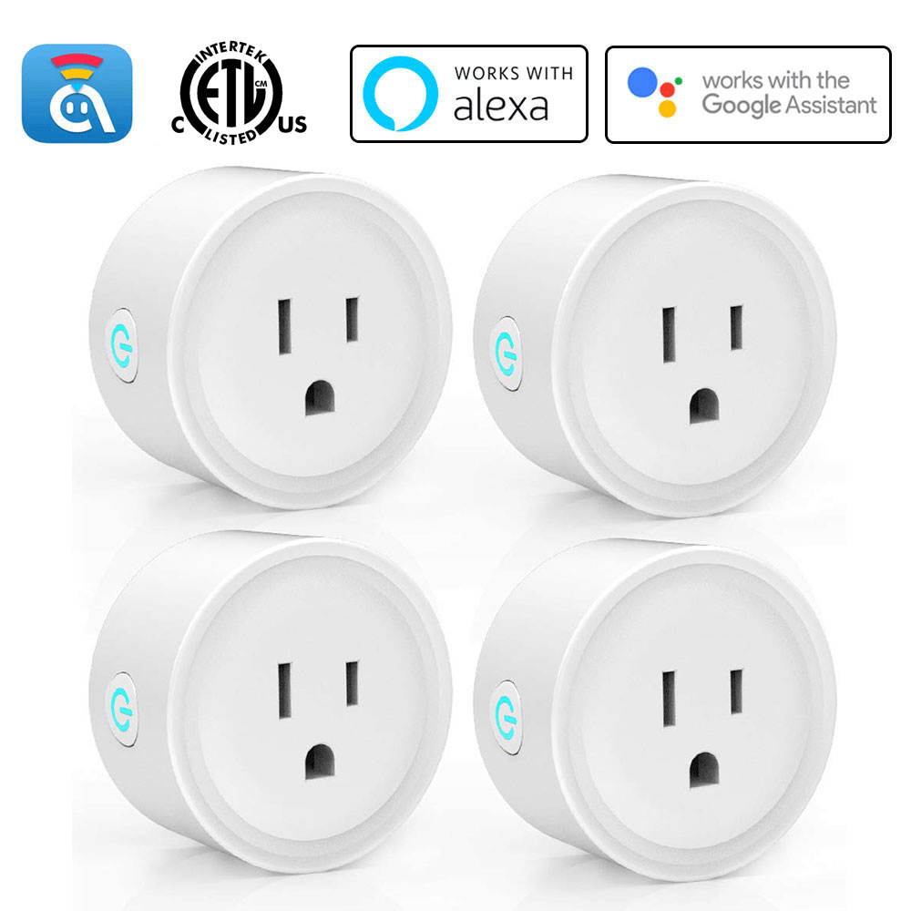 Avatar Controls Alexa Smart Plugs, WiFi Outlet Socket, Smart Outlets Remote Control Timer/On/Off Switch, Work with Google Home/IFTTT, APP Control, ETL FCC Listed (4 Pack)