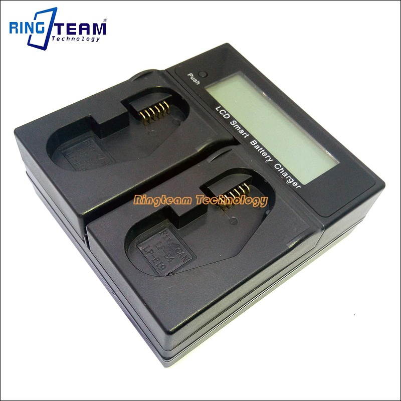 Quick Dual Charger with LCD Sreen for LC-E19 LP-E19 LPE19 LP-E4 Battery for Canon 1D Mark III DSLR 1D X EOS-1D X Digital Cameras