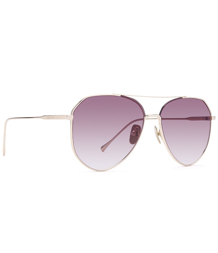 DIFF Eyewear Dash Aviator 61mm Sunglasses