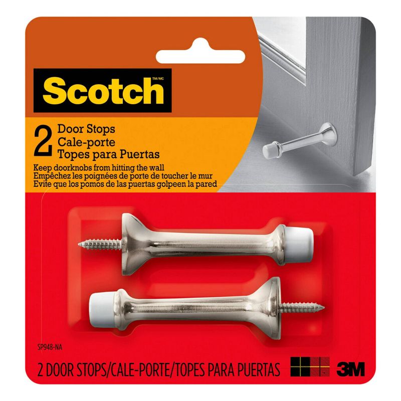 Scotch 3" Door Stops Satin Nickel