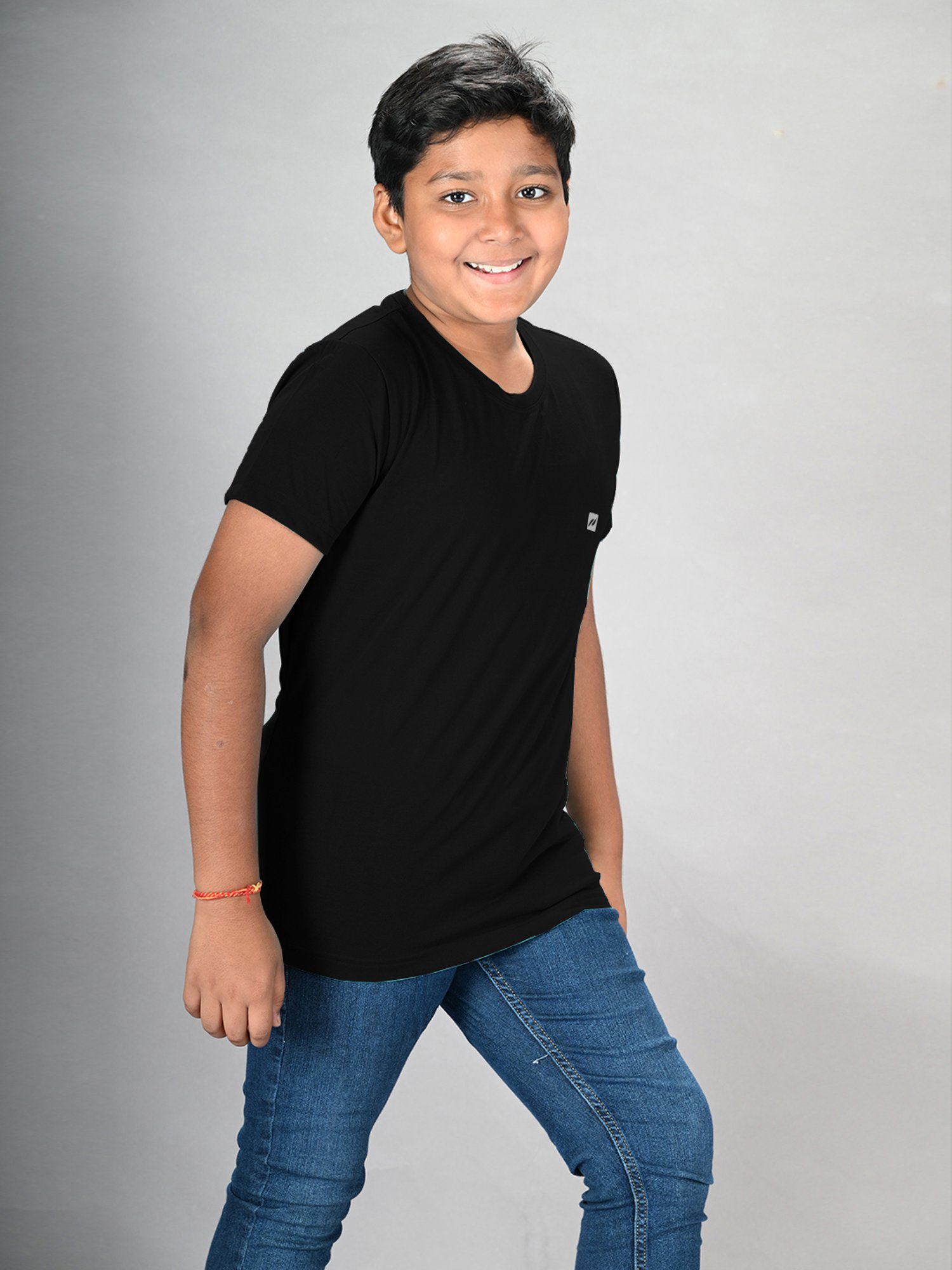 Lux Nitro Boys Orange Solid T-Shirt (Pack Of 3)