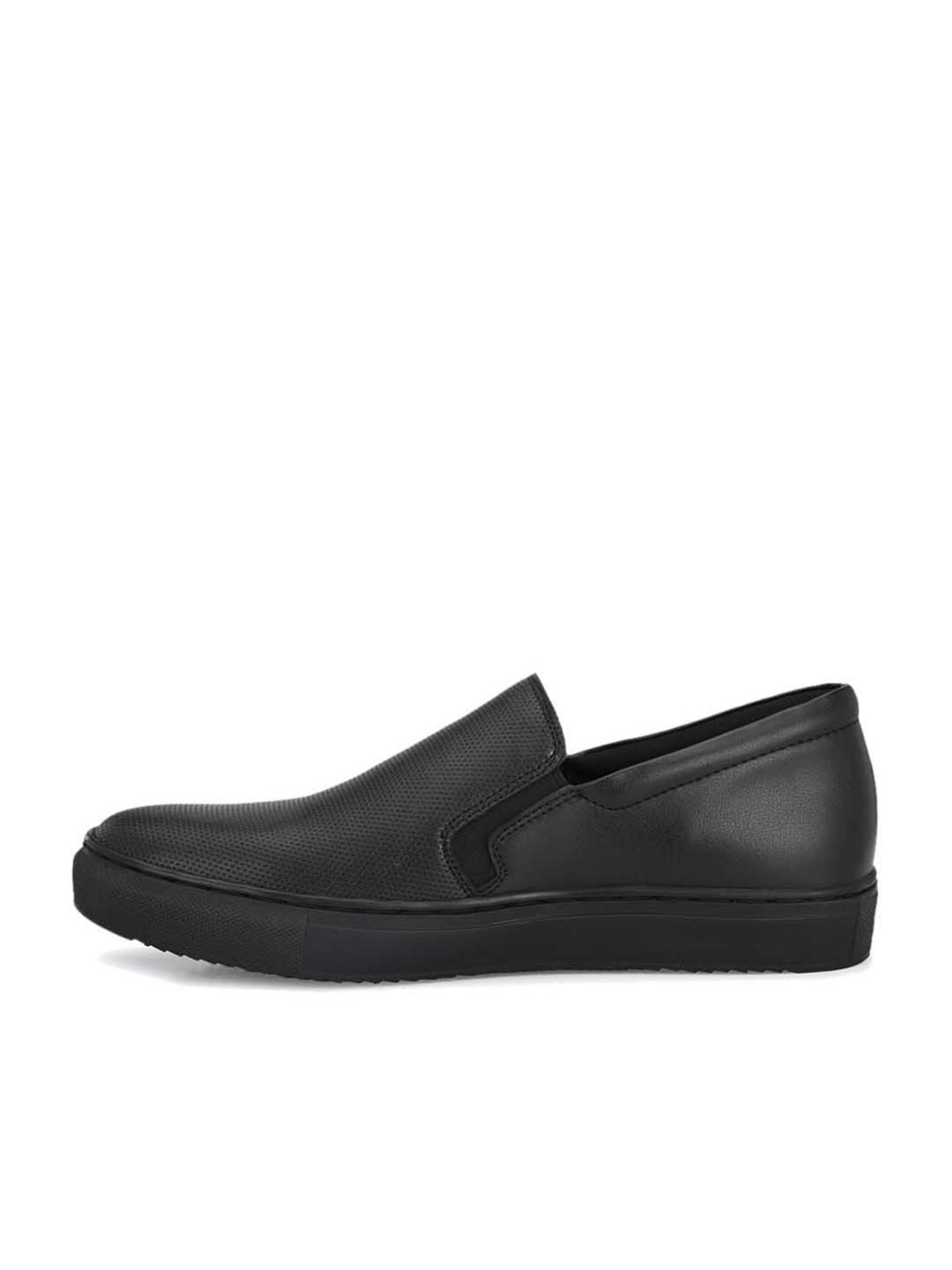Delize Men's Black Casual Loafers
